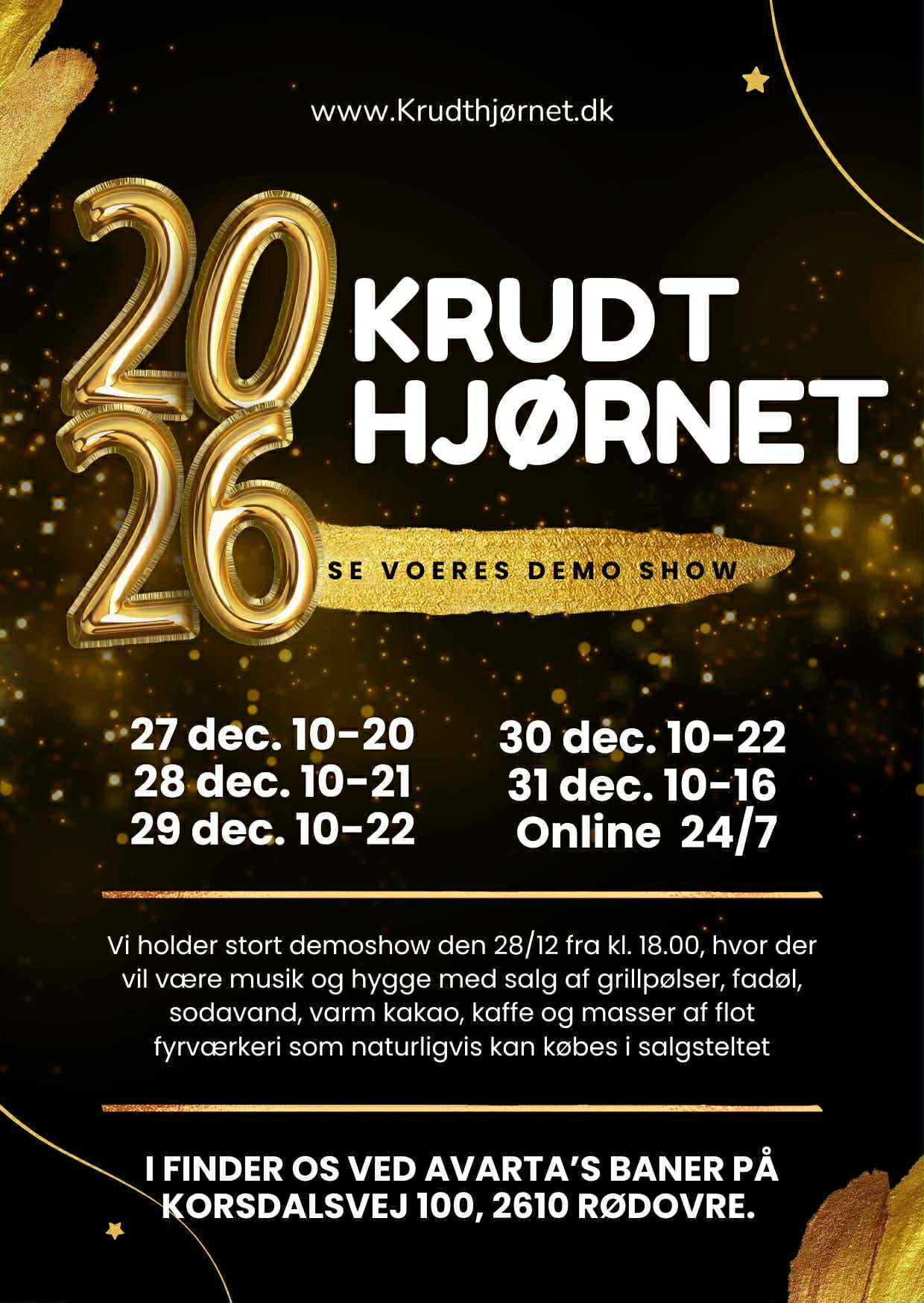 🎆 Nytårsfyrværkeri ved Avartas boldbaner 🎆